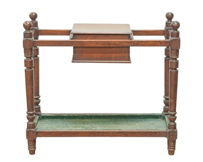 Lot 855 - A late Victorian mahogany stickstand.