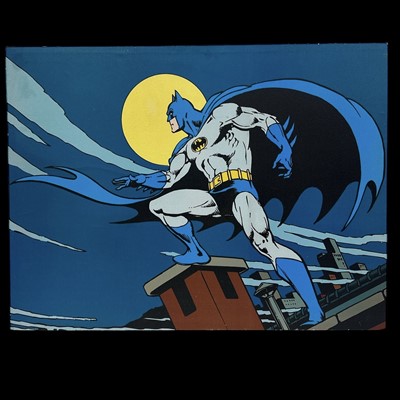 Lot 86 - A print on canvas of "Batman", 80 x 60cm