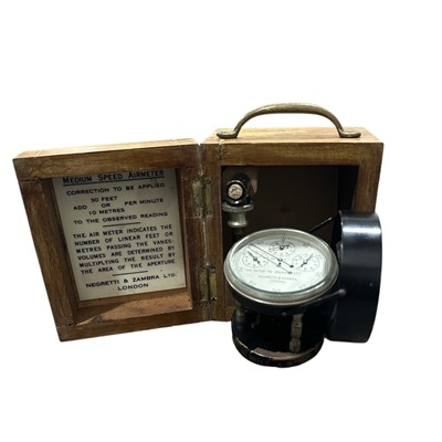 Lot 93 - A good quality Negretti & Zambra medium speed...