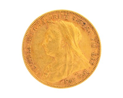 Lot 40 - A Victoria 1896 Melbourne Mint full sovereign gold coin.