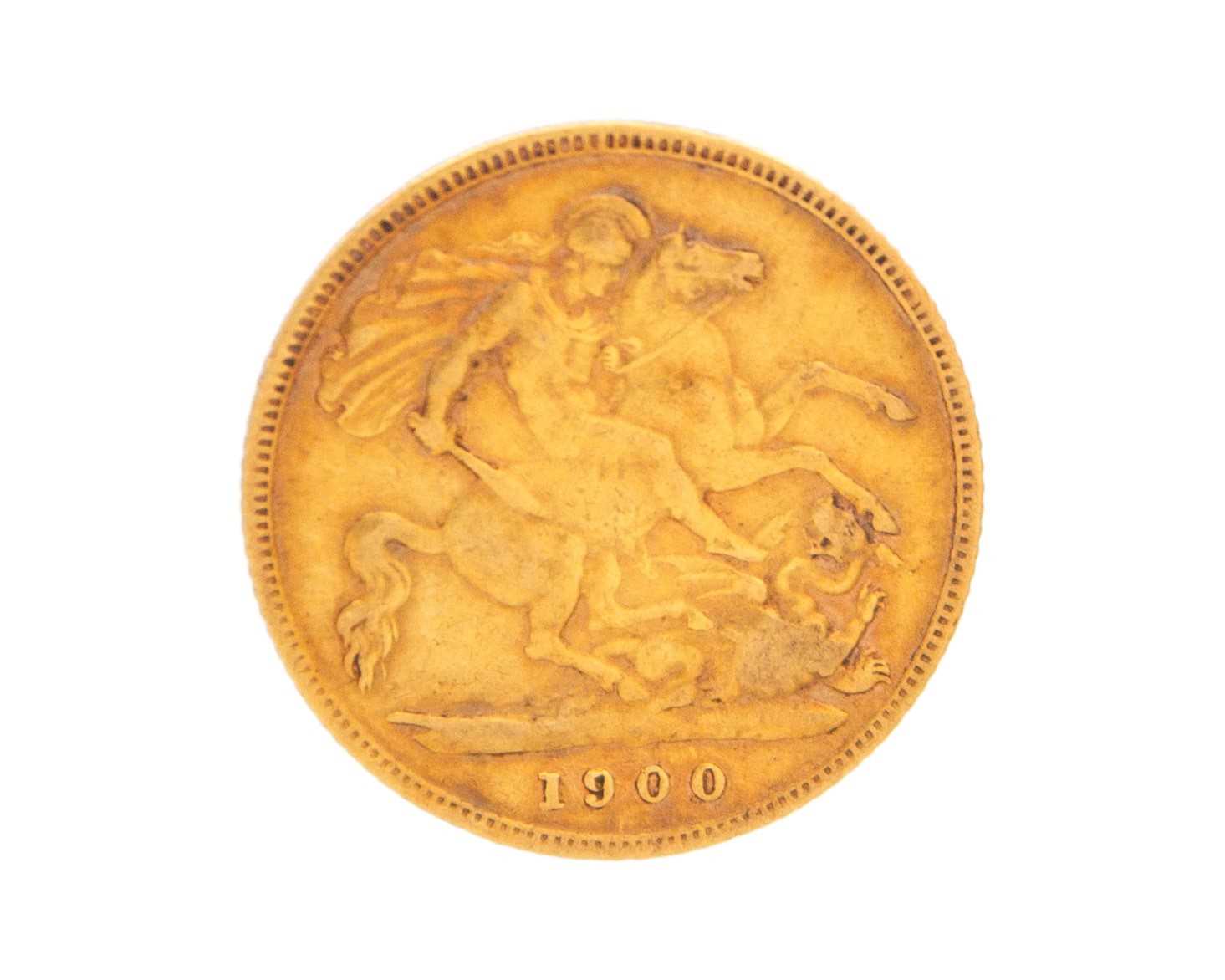 Lot 41 - A Victoria 1900 half sovereign gold coin.
