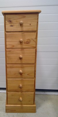 Lot 21 - A Pine Tallboy / Lingerie Chest of Drawers....