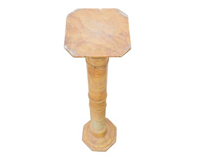 Lot 63 - A 19th century alabaster pillar.