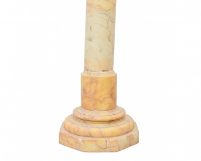 Lot 63 - A 19th century alabaster pillar.