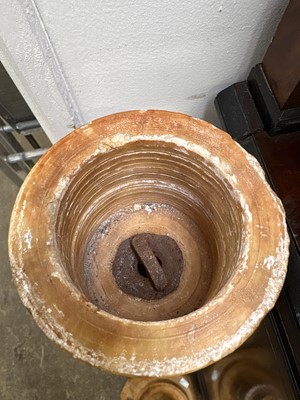 Lot 63 - A 19th century alabaster pillar.