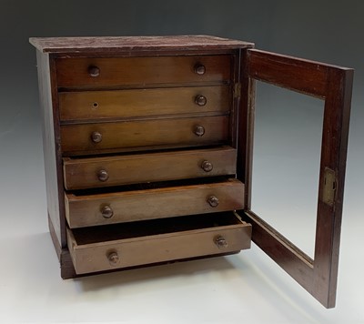 Lot 60 - A 19th century mahogany collector's cabinet...