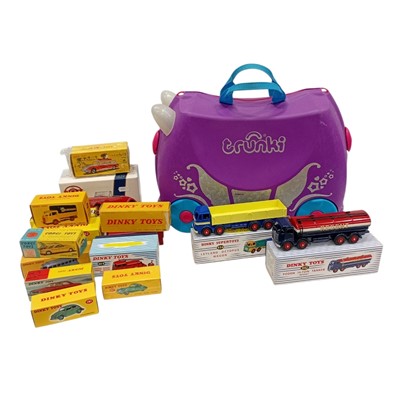 Lot 169 - A Trunki children's case, two Dinky Toys...