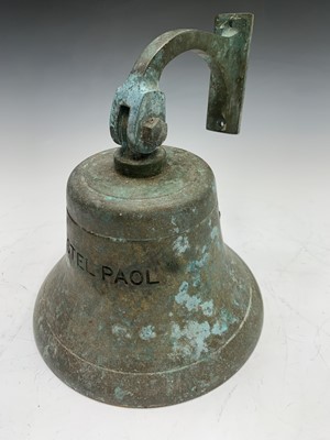 Lot 162 - A brass ship's bell inscribed 'KASTEL PAOL'....