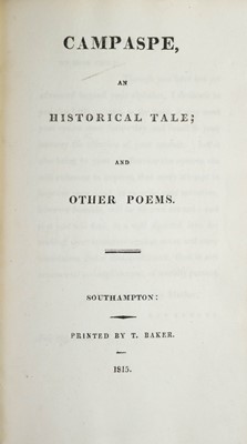 Lot 11 - (Early Irish Female Poetry and Authors presentation copy with marginalia) Melesina Trench