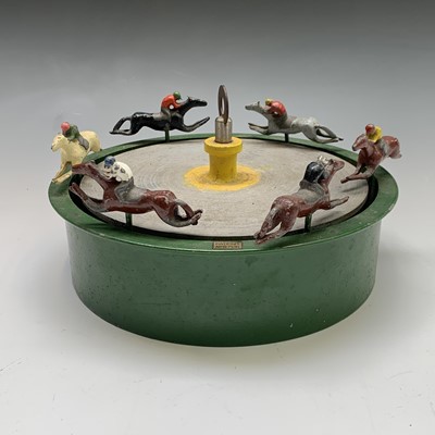 Lot 50 - A vintage painted lead and diecast horse...