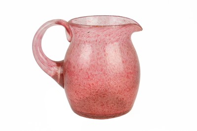 Lot 645 - A Scottish ruby coloured bubble glass lemonade jug.