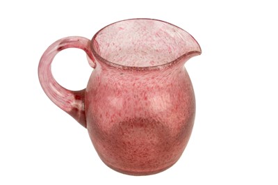 Lot 645 - A Scottish ruby coloured bubble glass lemonade jug.