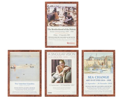 Lot 122 - Four Framed Penlee House Gallery Exhibition Posters