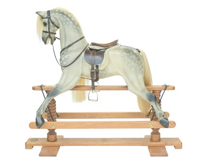 Lot 264 - A hand-carved rocking horse by Geoff Martin of Horsecraft, Redruth.