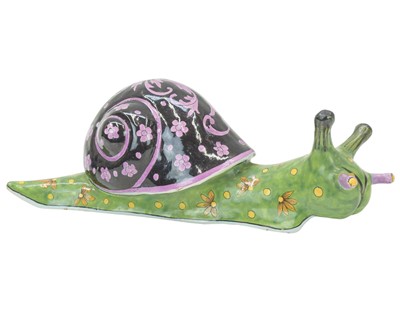 Lot 543 - A Delft pottery snail.