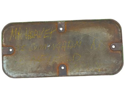 Lot A Great Western Railway brass cabside numberplate 4081.