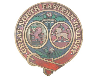 Lot 278 - A Great North Eastern Railway Brass Body Side Crest