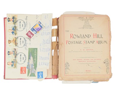 Lot 243 - A QV - QEII early Rowland Hill Postage Stamp Album.