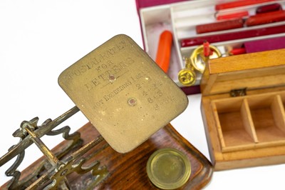 Lot 121 - A late Victorian beech stamp box.