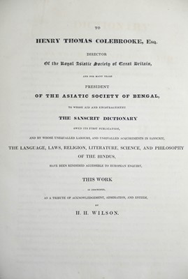 Lot 39 - (India) H. H. Wilson
