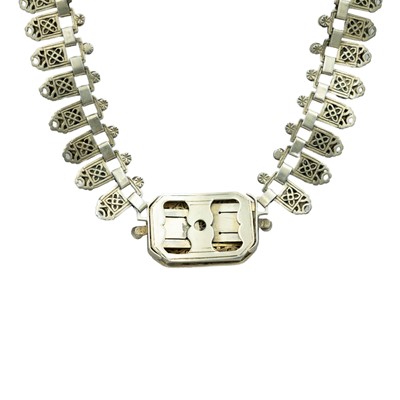 Lot 156 - A good 19th century Austo-Hungarian .800 silver-gilt red coral set choker.