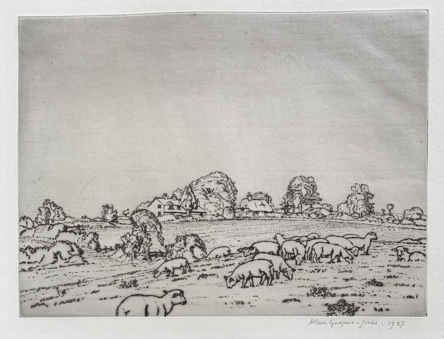 Lot 1352 - Allan GWYNNE-JONES (1892-1982) Lambs on a...