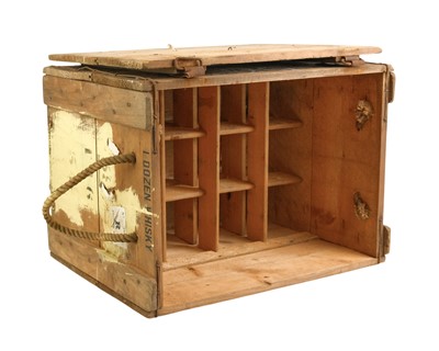 Lot 18 - A wooden crate - Teacher's Whisky.
