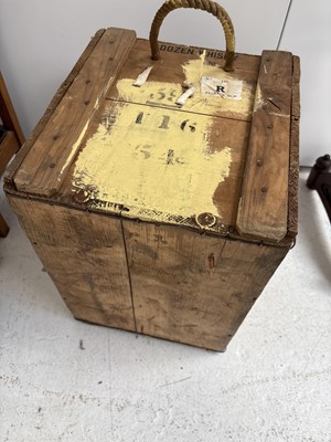 Lot 18 - A wooden crate - Teacher's Whisky.