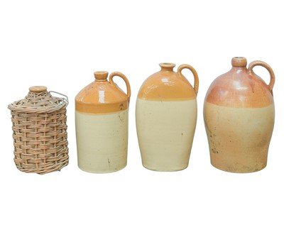 Lot 512 - Stoneware flagons.