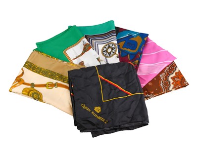 Lot 356 - A collection of vintage scarves.