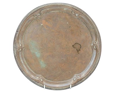 Lot 493 - Lord Nelson interest, a commemorative copper tray.