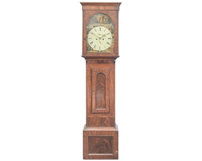 Lot 757 - A mahogany cased eight-day longcase clock.