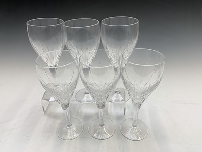 Lot 812 - A set of six Cristalleries De Lorraine wine...