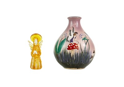 Lot 663 - A Poole Pottery 'Fairies' vase designed by Lorna Whitmarsh.