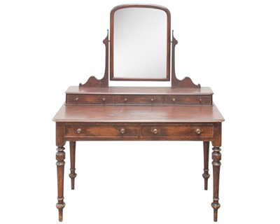 Lot 888 - A Victorian mahogany dressing table.