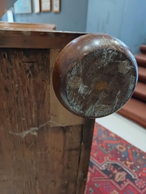 Lot 857 - A William and Mary seaweed marquetry inlaid chest.