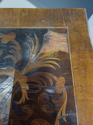 Lot 857 - A William and Mary seaweed marquetry inlaid chest.