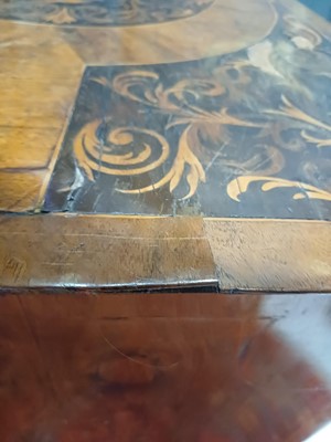Lot 857 - A William and Mary seaweed marquetry inlaid chest.