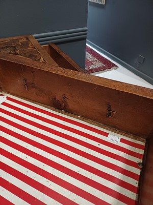 Lot 857 - A William and Mary seaweed marquetry inlaid chest.