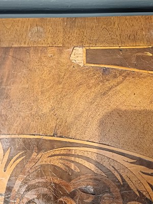 Lot 857 - A William and Mary seaweed marquetry inlaid chest.