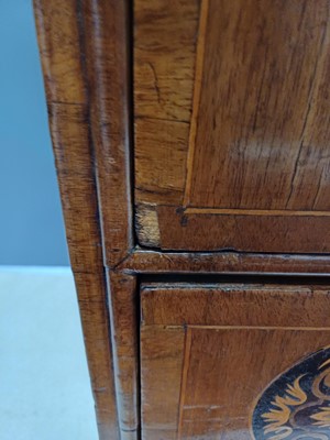 Lot 857 - A William and Mary seaweed marquetry inlaid chest.