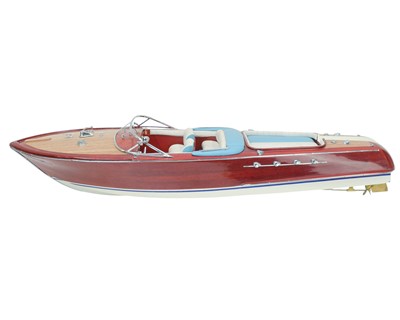 Lot 480 - A Riva Lamborghini 1/10 scale model boat.