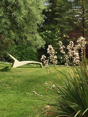 Lot 643 - A mid-century fibreglass pool lounger.