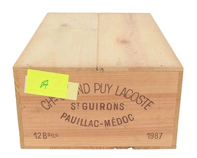 Lot 361 - Puy Lacoste St. Guirons Pauillac-Medoc 1987.
