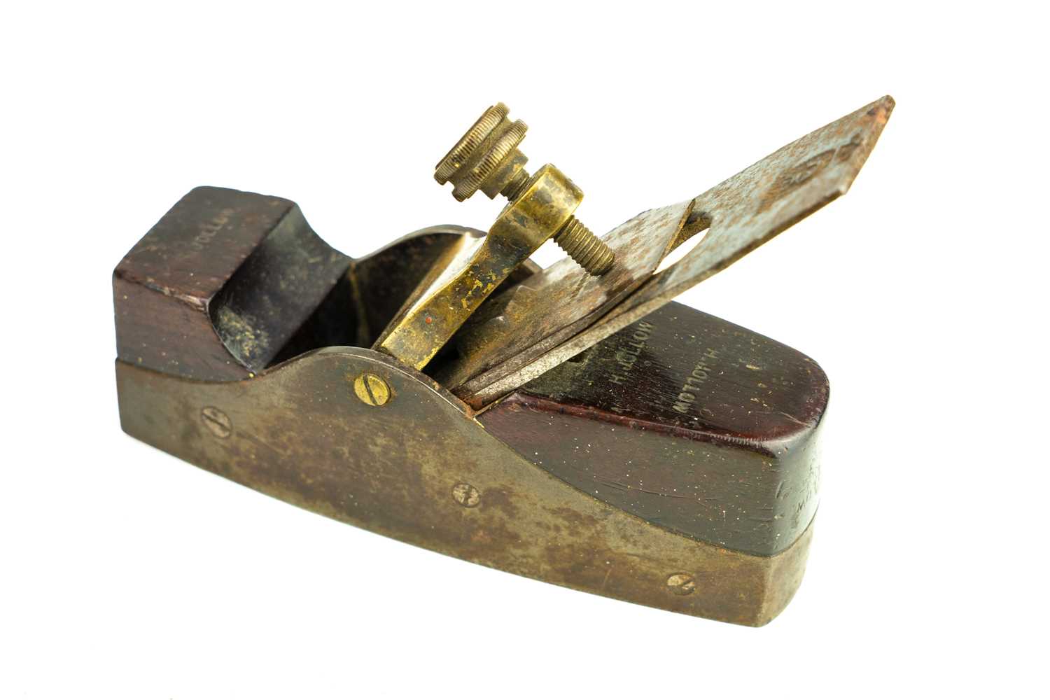 Lot 37 - A gun metal and steel smoothing plane.