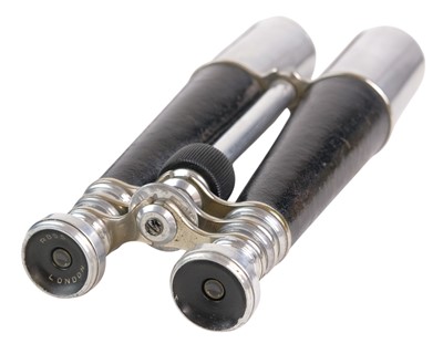 Lot 136 - A pair of Ross, London aluminium and leather marine binoculars.