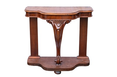 Lot 802 - A Georgian style mahogany side table.