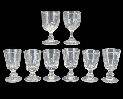 Lot 501 - Eight similar glass rummers.