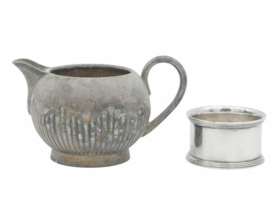 Lot 85 - Steam Yacht Iolaire, an Elkington plate teapot.