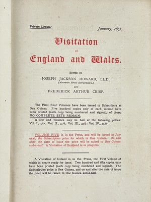 Lot 22 - (Heraldry and Genealogy) Frederick Arthur Crisp